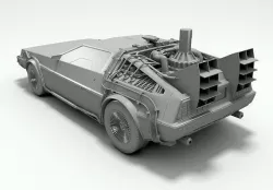 Delorean 3D model