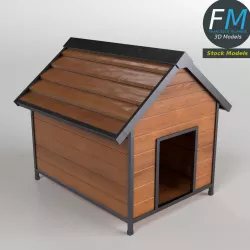 Doghouse Low-poly  3D model