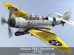 Douglas TDB-1 Devastator - 3T10  3D model