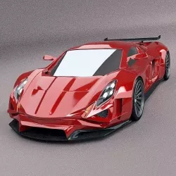Eferos supercar concept 3D model