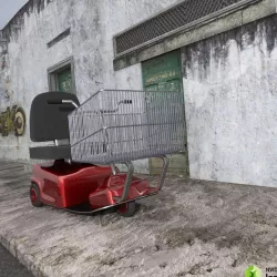 Electric Shopping Cart for DAZ Studio 3D model