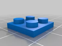 Flat 2x2 Lego Brick