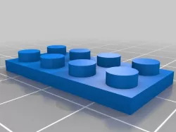 Flat 2x4 Lego Brick
