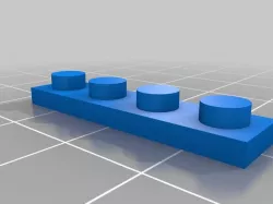 Flat 4x1 Lego Brick