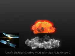 FumeFx Nuclear Explosion Asset Low-poly  3D model