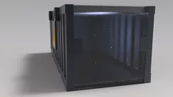 Futuristic 3D container