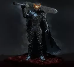 Guts with berserker armor Low-poly  3D model