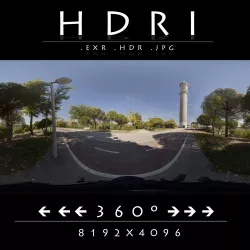 HDR 6 PARK BIKE LANE 3D model