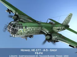 Heinkel He-177 - Greif - F8FH 3D model