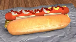 Hotdog with Scrambled Egg 3D model