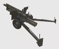 Howitzer Gun Low-poly  3D model