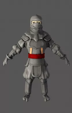 Human Ninja Low-poly  3D model