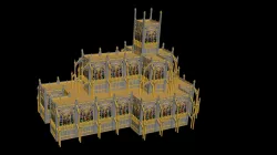 Imperial Shrine Cathedral High Poly 3D model