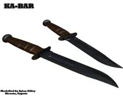 KABAR Knife 3D Model Low-poly  3D model