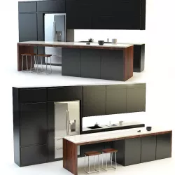 Kitchen Black 3D model
