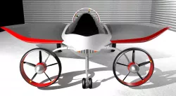 Leaf 3D flying car. NOT TF-X Terrafugia because I have no STEP/IGES :)