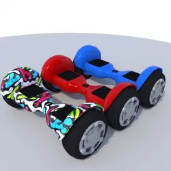 Low-poly self-balancing scooter Low-poly  3D model