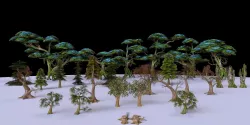 Low Poly Tree Collection Low-poly  3D model