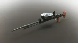Machine gun DT mod 1929 3D model