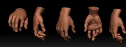 mao masculina 3D model