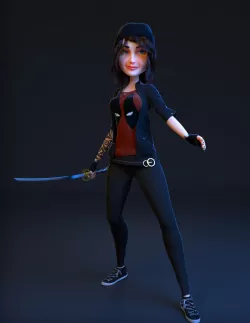 Mari The Samurai 3D model