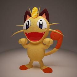 Fichier STL Meowth Ballon Rocket Team Pokemon 🚀・Modèle à