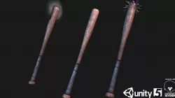 Modded Baseball Bats Vol 1 Low-poly  3D model