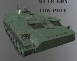 MT-LB 6MA Low-poly  3D model