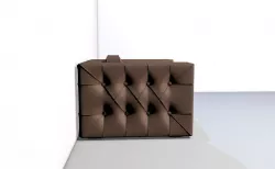 new squar  armchair leather cover  3D model