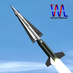Nike Hercules Missile 3D model