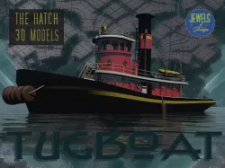 Old tugboat 3D model