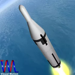 Polaris A2 Ballistic Missile 3D model