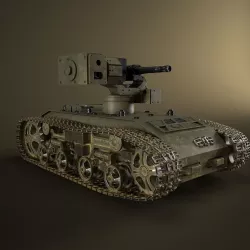 Propelled turret 3D model