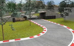 RaceTrack CIRCUIT Low-poly  3D model