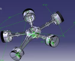 radial engine assembly
