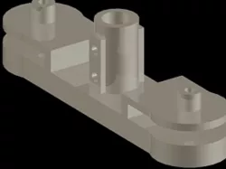 RC Helicopter Lower rotor head and blade holder assembly - prototype.
