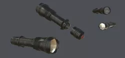 Realistic Flashlight Low-poly  3D model