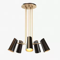 Rejuvenation - CYPRESS 5-ARM CHANDELIER 3D model
