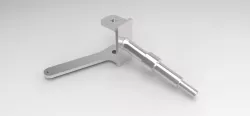 Right stub axle & steering arm (Cart project)