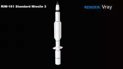 RIM-161 Standard Missile 3 3D model