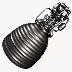 Rocket engine 3D model