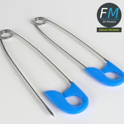 Safety Pins 3D model