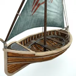 Sail Boat  Low-poly  3D model