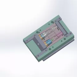Sanitary product mold (Hydraulic core slider,collapsible core)