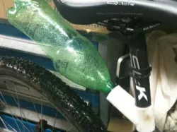 Seatpost soda bottle fender for 27.2mm post