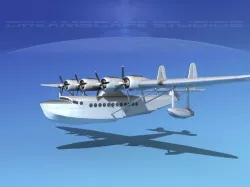 Sikorsky S-42 Bare Metal 3D model
