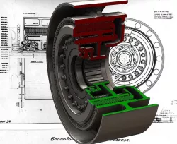 Soviet T-34 tank steering clutch 3D model