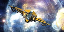 Space Jet Fighter Low-poly  3D model