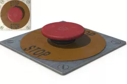 Stop Button 3D model
