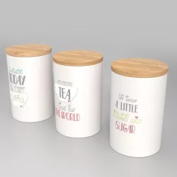 Storage Jars - Set of 3 3D model